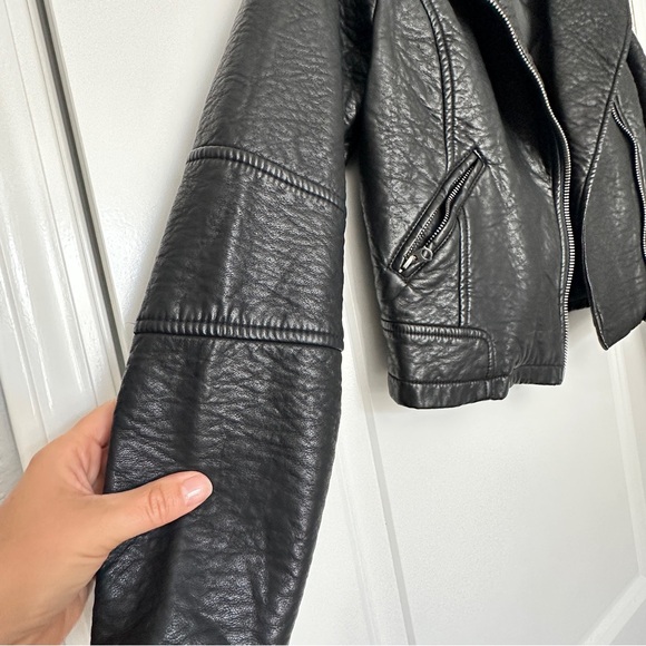 MEMBERS ONLY |  Faux Leather Biker Jacket | Black | Size: S - Picture 4 of 10